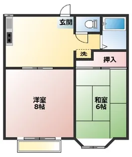 メゾン東姫宮【2階】の間取り