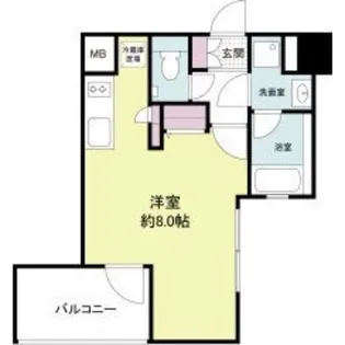 レジディア江戸堀【6階】の間取り
