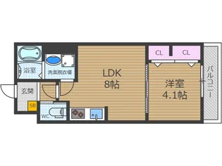 オルタンシアキューブ【3階】の間取り