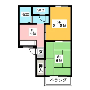 アトウレ藤【1階】の間取り