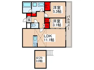 ブランシエスタ浦安【7階】の間取り