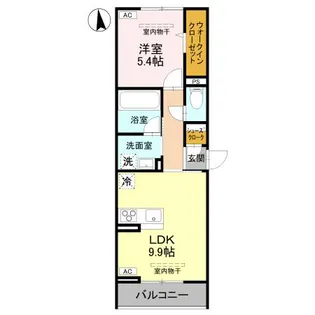 ark西城南【2階】の間取り