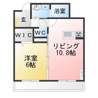 ドリーミオ若松【1階】の間取り