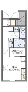 レオパレスベルタB【1階】の間取り