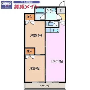 パークビレッジ津【3階】の間取り