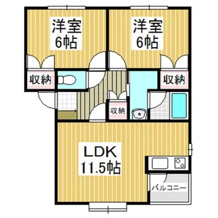プレジデントハイツ【1階】の間取り