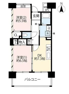 URグリーンヒルズ東久留米【3階】の間取り