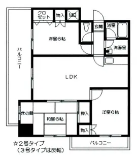 パーソン日の里アネックス【3階】の間取り