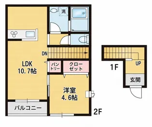 DOCK OF FUJIGAOKA【2階】の間取り