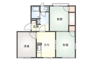 ヴィラリビエラ A【2階】の間取り