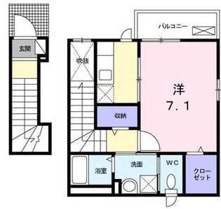 プリムローズ・CKII【2階】の間取り