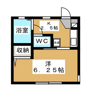 シャトーメイワ【1階】の間取り
