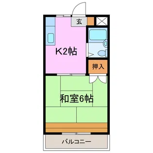 レイクグリーン三好A・B【1階】の間取り