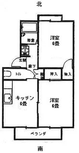 青葉ハイツ【2階】の間取り