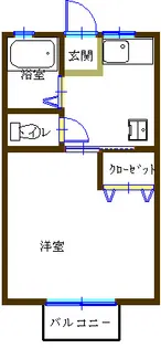 第二セイホウアパート【2階】の間取り
