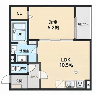 アート枚方宮之阪【1階】の間取り