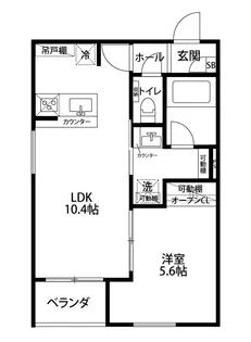 エリシア【2階】の間取り