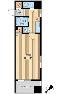 プライムアーバン日本橋人形町【6階】の間取り