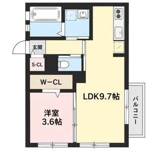 ArcadiaI(アルカディア ワン)【2階】の間取り