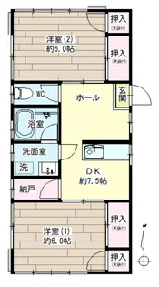 FLAT M.K.S.【2階】の間取り