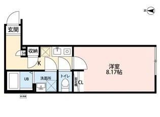 レジダリア西所沢【3階】の間取り