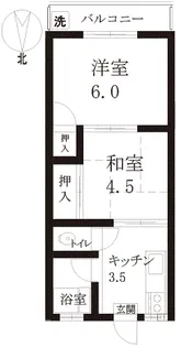 ハイツ・YOU【1階】の間取り