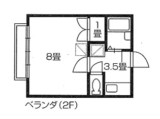 サンシャイン新大【1階】の間取り