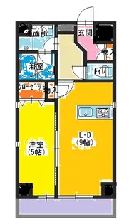 プラセル樟葉【3階】の間取り