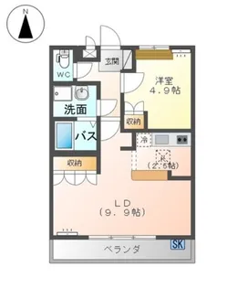アシューレ【1階】の間取り