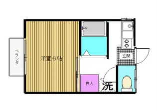 ハイツ大原【1階】の間取り