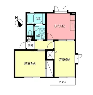 コンフォールハウスA【1階】の間取り