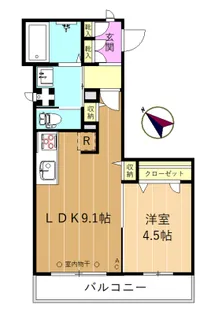 トロワ ヴィラージュ【2階】の間取り