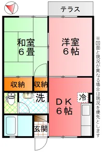 リヴェールキャッスルC【1階】の間取り