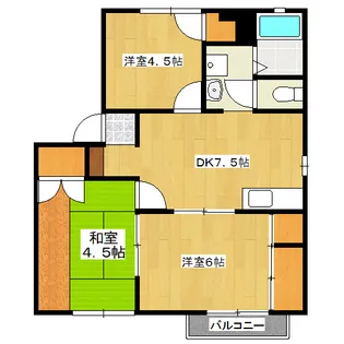 シティクレスト D【1階】の間取り