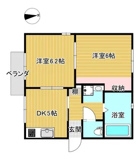 グランドゥ―ル鈴木B【1階】の間取り