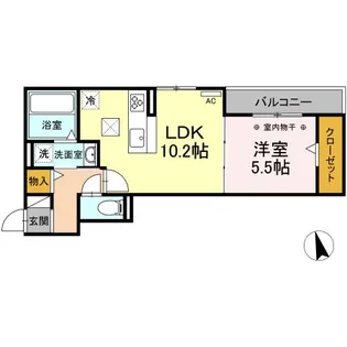 ルトンクレール【1階】の間取り