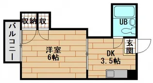 コーポ安留【3階】の間取り