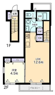 COCORO61113【2階】の間取り