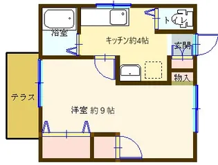 たつみ荘【1階】の間取り