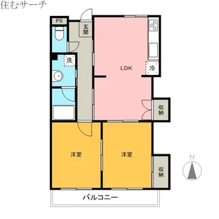 メゾンドール西町【4階】の間取り