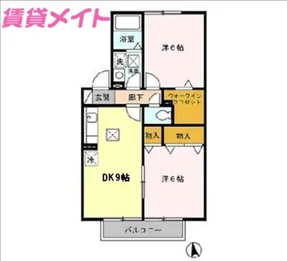 ノースステラ B【1階】の間取り