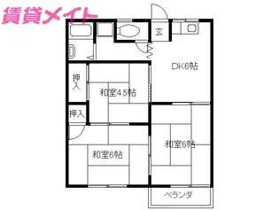 フォーブルひじり B棟【2階】の間取り