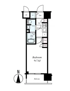 スワンズ谷町セントシティ【10階】の間取り