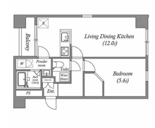 オーパスホームズ八丁堀【6階】の間取り