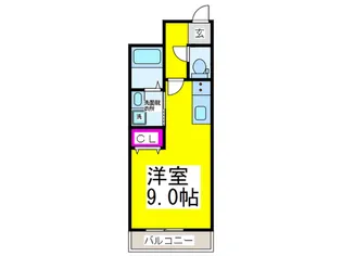 アクアレスト堺【2階】の間取り