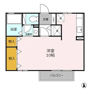 ジェム【2階】の間取り