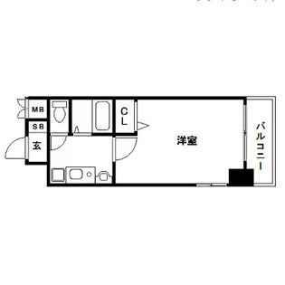 エステムコート博多駅前IIセグティス【7階】の間取り