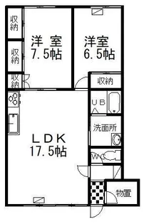 レジデンス昭和【1階】の間取り
