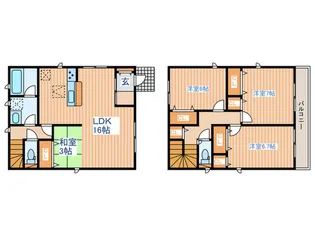 宮城県宮城郡七ヶ浜町境山2【一戸建】の間取り