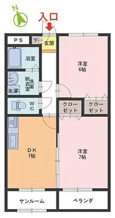 ラ・プラージュ【2階】の間取り
